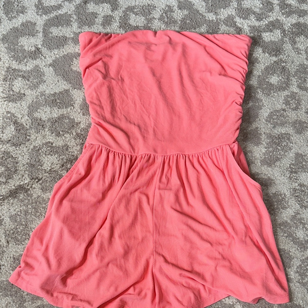 Ribbed Pink Romper